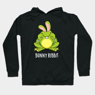 Bunny Ribbit Cute Rabbit Frog Pun Hoodie